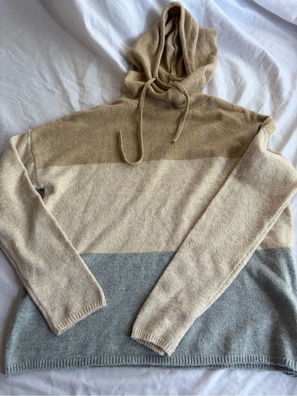 Stylus Women's Neutral Color Sweater Hoodie Size XS
